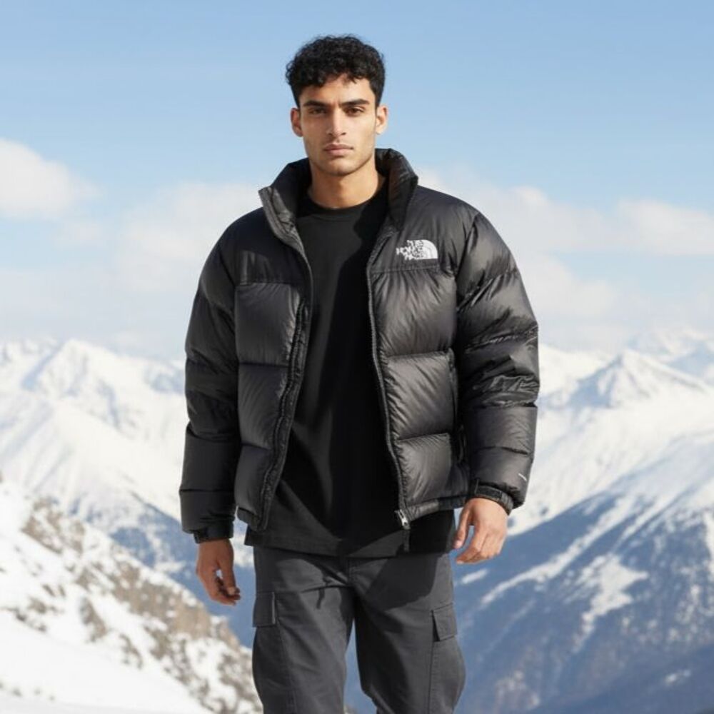 The North Face 1996 Retro Nuptse Jacket Men's L Black 700 Down NWT $380